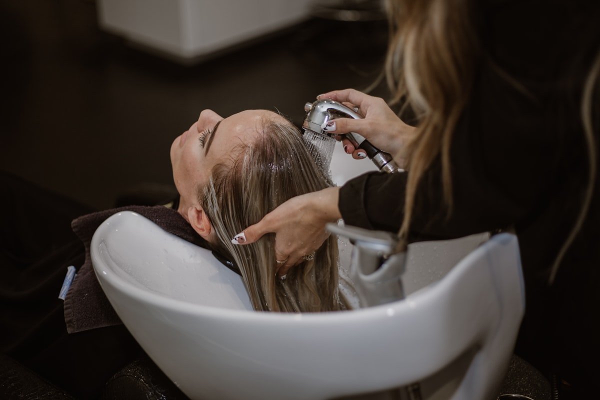 Deep conditioning treatment at Fazio Salons